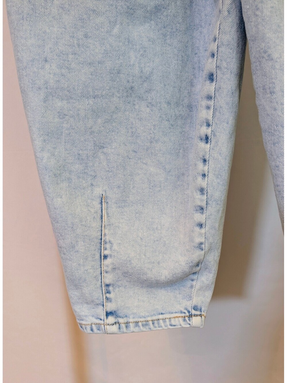 Wild Fable Womens Acid Wash High Rise Balloon Jeans Baggy Crop 80s Size 12 - Picture 5 of 7